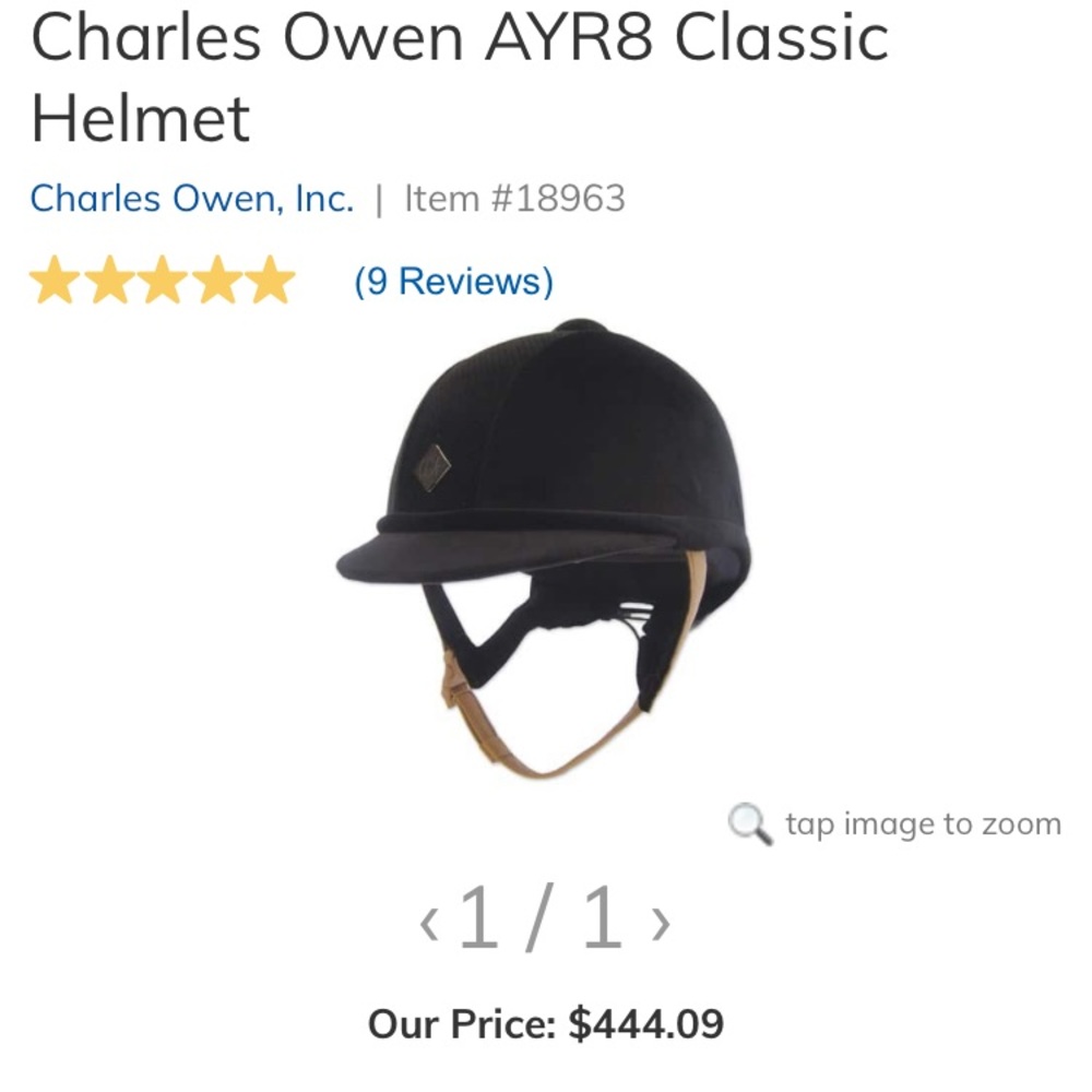 Charles Owen Ary8 Classic Helmet